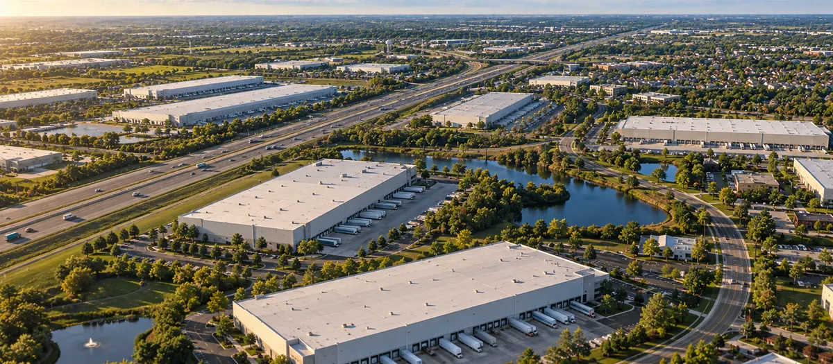 Aerial view of Bolingbrook, IL