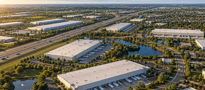 Aerial view of Bolingbrook, IL