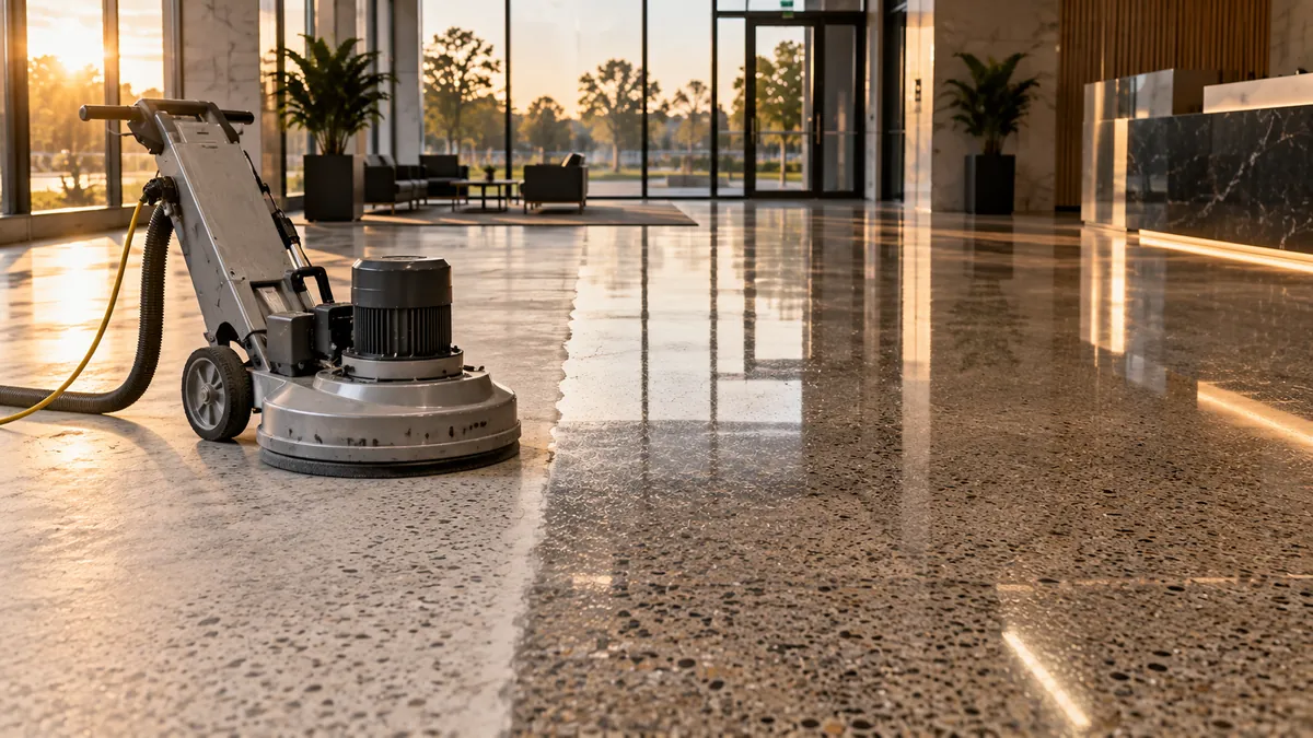 Terrazzo Floor Maintenance by Cleaner Living Services